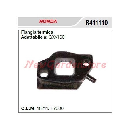 Flangia termica aspirazione HONDA motozappa GXV160 R411110 | NewgardenParts.com