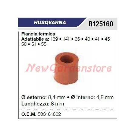 Thermal intake flange HUSQVARNA chainsaw 139 141 36 40 41 45 R125160 | NewgardenParts.com