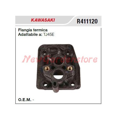 Flangia termica aspirazione KAWASAKI tagliasiepe TJ45E R411120 | NewgardenParts.com