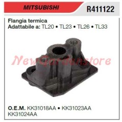 Flangia termica aspirazione MITSUBISHI tagliasiepe TL20 23 26 33 R411122 | NewgardenParts.com