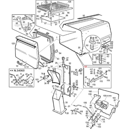 Arresto portello contenitore TURBO2 ORIGINALE GIANNI FERRARI 01.90.00.1530 | NewgardenParts.com