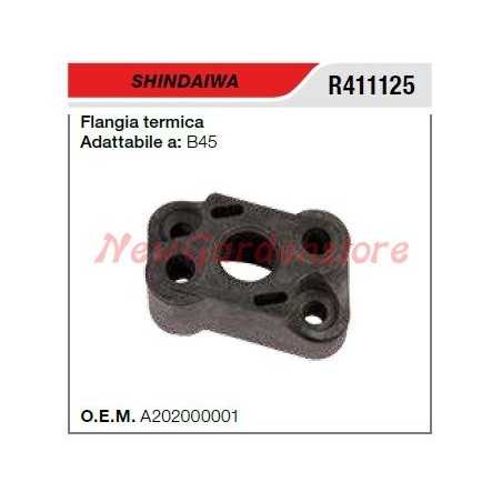 Bride d'admission thermique SHINDAIWA tronçonneuse B45 R411125 | NewgardenParts.com
