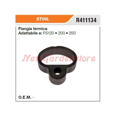 Flangia termica STIHL decespugliatore FS120 200 250 R411134 | NewgardenParts.com