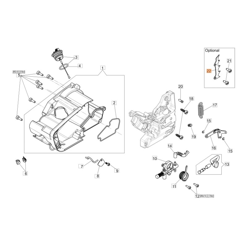 Artiglio ORIGINALE OLEOMAC per motosega GST 360 50270027R