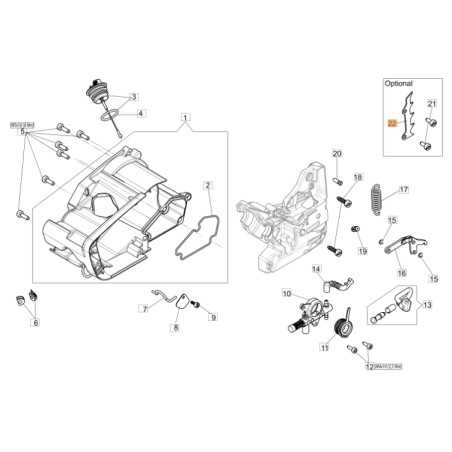 Griffe ORIGINAL OLEOMAC pour tronçonneuse GST 360 50270027R | NewgardenParts.com