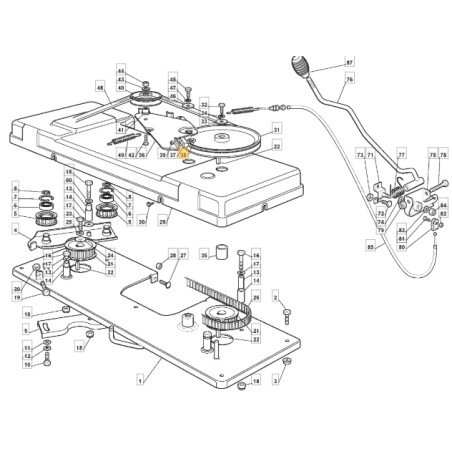 Forcella blocco ferodo trattorino modelli 1440H ORIGINALE STIGA 125270317/0 | NewgardenParts.com