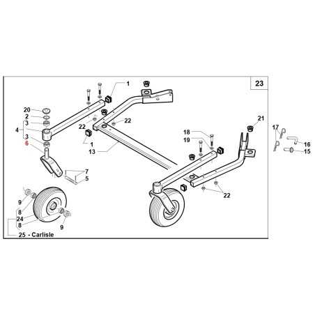 Fork wheel trolley ORIGINAL GIANNI FERRARI tractor TG 200 95139201000 | NewgardenParts.com