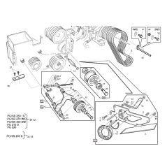 Freno lame a tamburo ORIGINALE GIANNI FERRARI macchina professionale 95301330000 | NewgardenParts.com