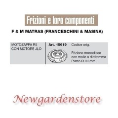 Kupplung 15619 Motorhacke R5 Motorgrubber JLO kompatibel F&M MATRAS FRANCESCHINI | NewgardenParts.com