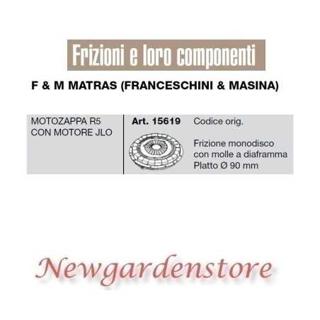 Kupplung 15619 Motorhacke R5 Motorgrubber JLO kompatibel F&M MATRAS FRANCESCHINI | NewgardenParts.com