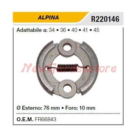 Embrague ALPINA para desbrozadora recortadora 34 36 40 41 45 R220146 | NewgardenParts.com