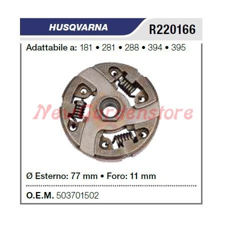 Frizione COMPATIBILE HUSQVARNA motosega 181 281 288 394 395 503701502 | NewgardenParts.com