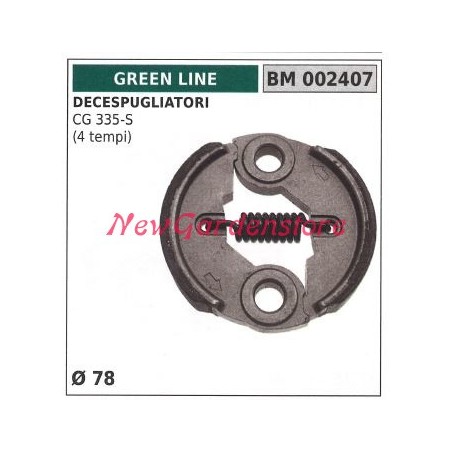 Frizione completa GREEN LINE motore decespugliatore CG 335-S 4 TEMPI Ø 78 002407 | NewgardenParts.com