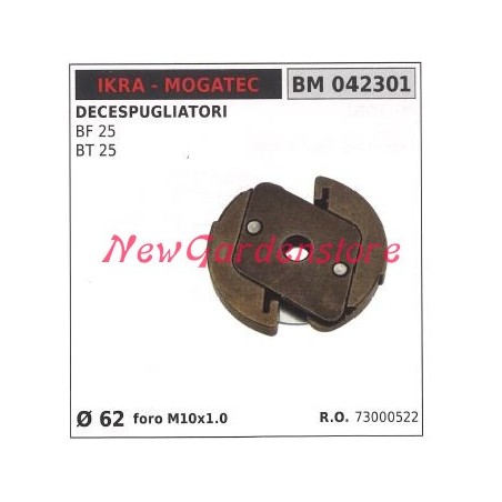 Frizione completa IKRA motore decespugliatore BF BT 25 Ø62 042301 | NewgardenParts.com