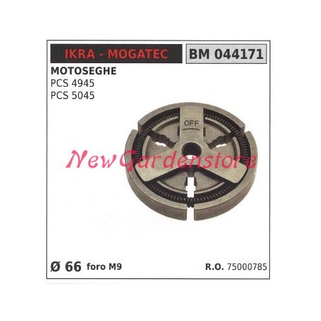 Frizione completa IKRA motore motosega PCS 4945 5045 Ø66 044171 | NewgardenParts.com