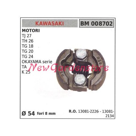 Frizione completa KAWASAKI motore tagliasiepe TJ 27 TH 26 TG 18 Ø54 008702 | NewgardenParts.com