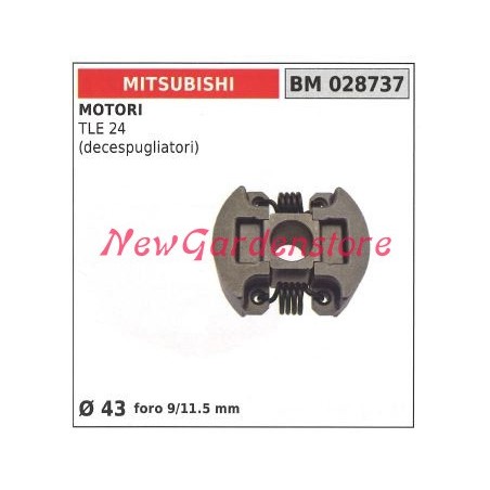 Frizione completa MITSUBISHI motore decespugliatore TLE 24 Ø43 028737 | NewgardenParts.com