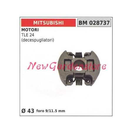 MITSUBISHI full clutch MITSUBISHI brushcutter engine TLE 24 Ø 43 028737 | NewgardenParts.com