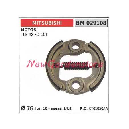 Complete clutch MITSUBISHI brushcutter engine TLE 48 FD-101 Ø 76 029108 | NewgardenParts.com