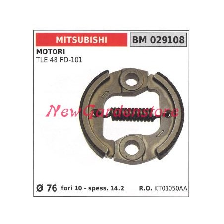 Frizione completa MITSUBISHI motore decespugliatore TLE 48 FD-101 Ø76 029108 | NewgardenParts.com