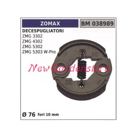 Frizione completa ZOMAX motore decespugliatore ZMG 3302 4302 5302 5303 038989 | NewgardenParts.com