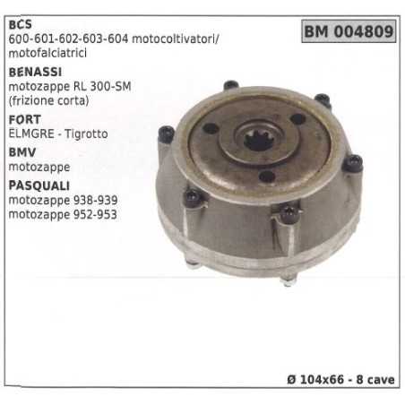 Embrague cónico para BCS BENASSI FORT BMV PASQUALI 004809 | NewgardenParts.com