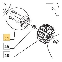 Frizione decespugliatore modelli B32 BG26 CB27 183215003/0 STIGA | NewgardenParts.com