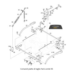 Asse posteriore trattorino tagliaerba rasaerba ORIGINALE STIGA 1134-6197-01 | NewgardenParts.com