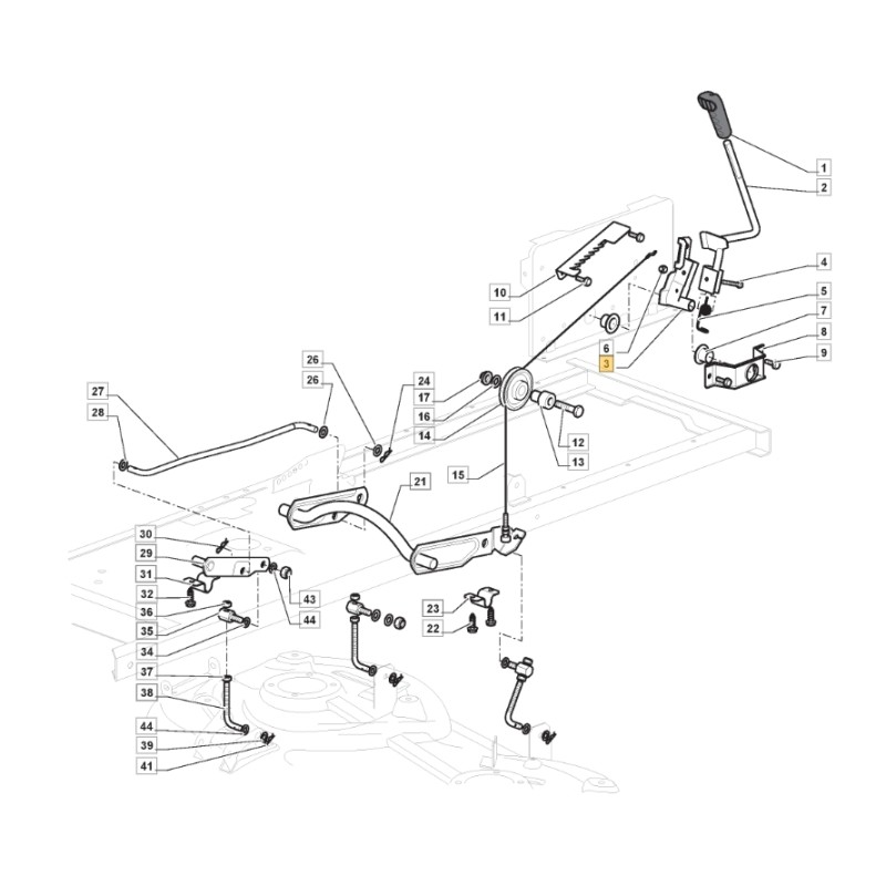 ORIGINAL STIGA Rasentraktor Liftachse 1330m 382318231/1