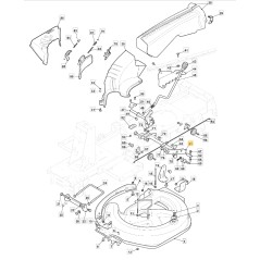 Asse sollevamento piatto taglio ORIGINALE STIGA trattorino tagliaerba 3840010370 | NewgardenParts.com