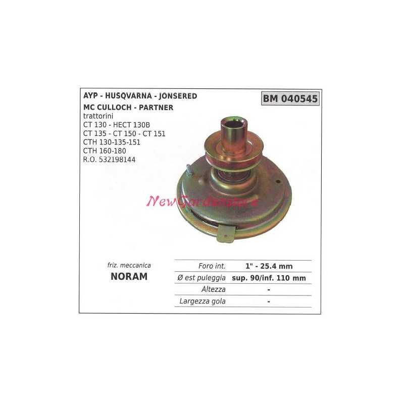 Elektromagnetische Kupplung noram rasenmäher mc culloch partner 040545