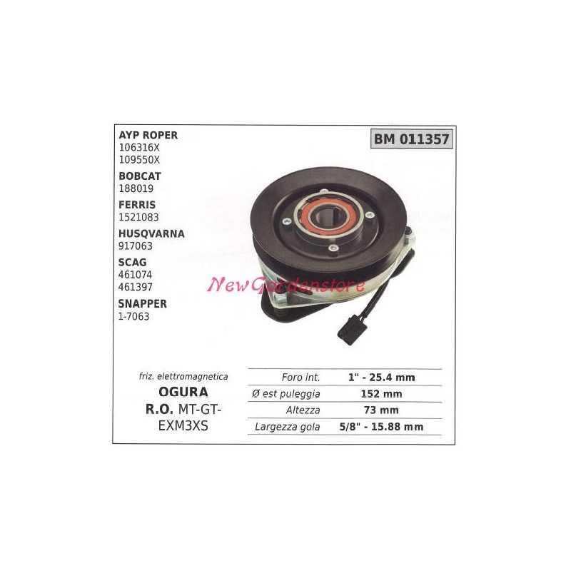 Elektromagnetische Kupplung ogura rasenmäher ayp roper bobcat 011357