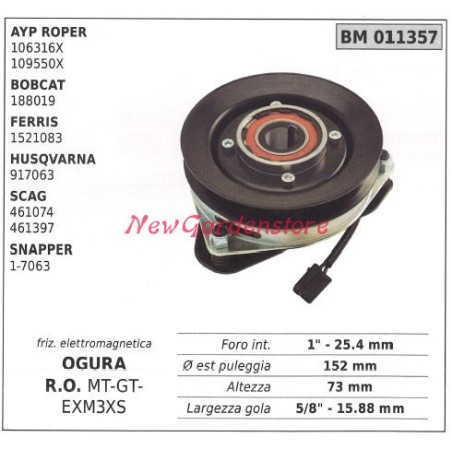 Frizione elettromagnetica ogura rasaerba tosaerba ayp roper bobcat 011357 | NewgardenParts.com