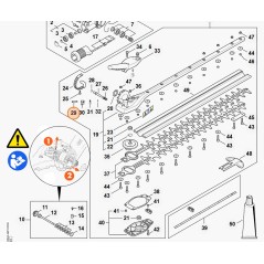 Asse tagliasiepi modelli HLA135 ORIGINALE STIHL 42437040900 | NewgardenParts.com