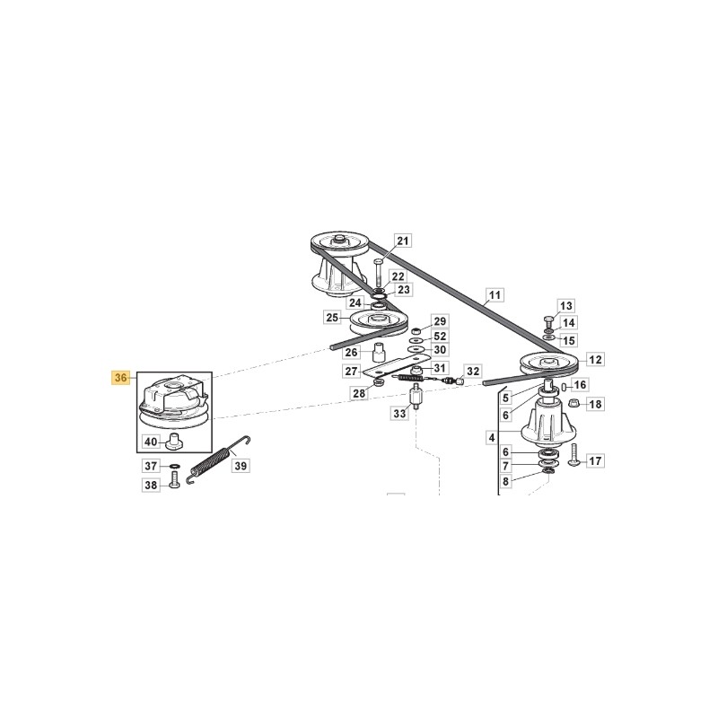 Frizione elettromagnetica trattorino modelli AT398A ORIGINALE STIGA 118399085/0