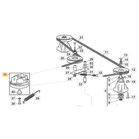 Frizione elettromagnetica trattorino modelli AT398A ORIGINALE STIGA 118399085/0 | NewgardenParts.com