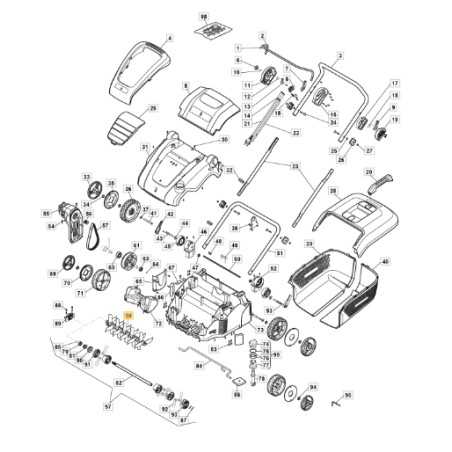 Axle assembly knives scarifier models ASC1.5E ORIGINAL STIGA 118802686/0 | NewgardenParts.com