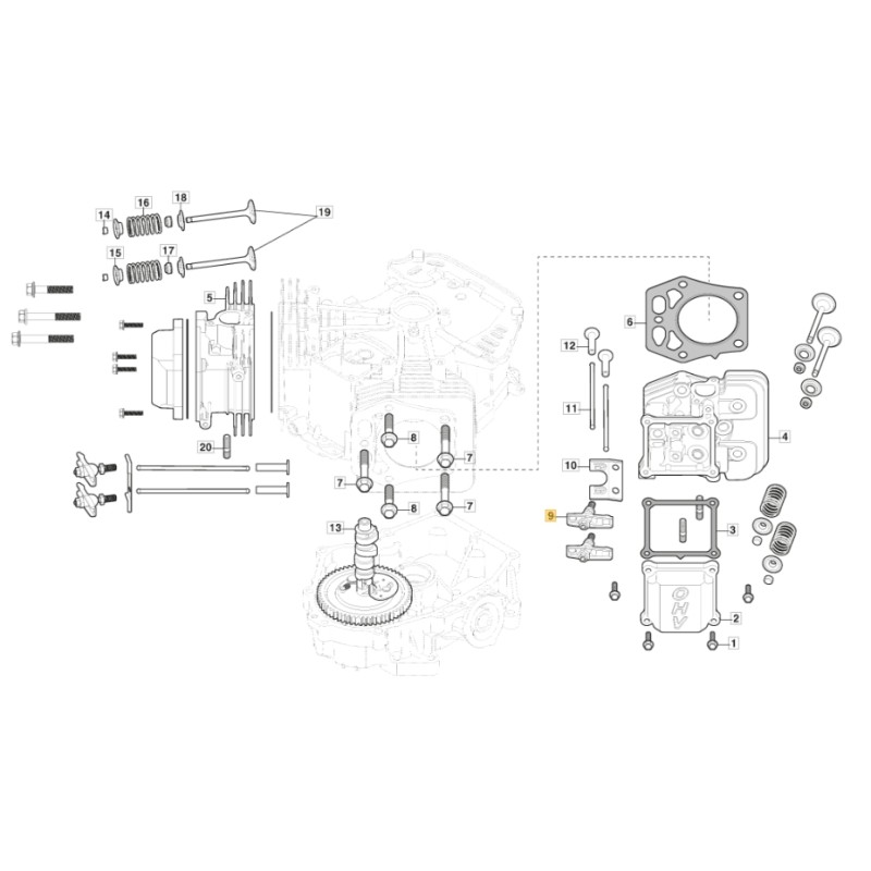 ORIGINAL STIGA Motorausgleichseinheit TRE 635V Rasentraktor 118551558/0