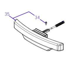 Assieme bumper ORIGINALE AMBROGIO robot 4.36 - 4.0 Basic | NewgardenParts.com