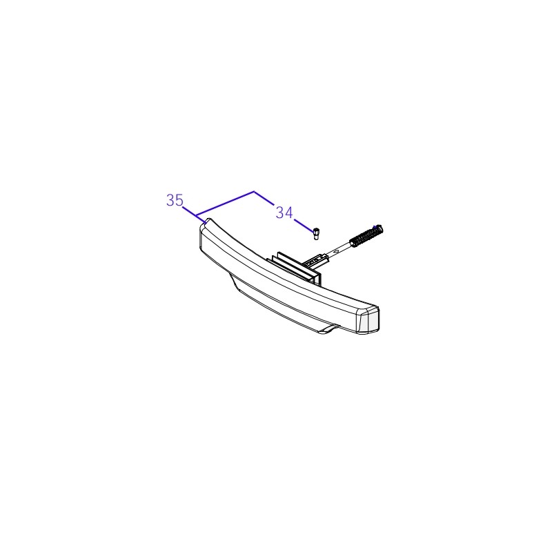 Bumper assembly ORIGINAL AMBROGIO robot 4.36 - 4.0 Basic