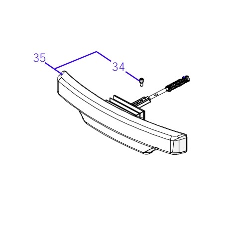 Assieme bumper ORIGINALE AMBROGIO robot 4.36 - 4.0 Basic | NewgardenParts.com