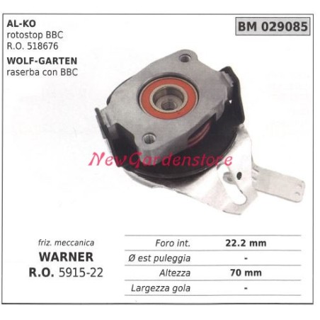 Frizione elettromagnetica warner rasaerba tosaerba alko wolf garten 029085 | NewgardenParts.com