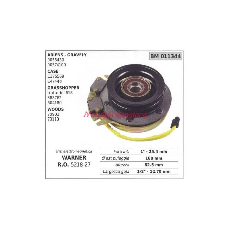 Embrayage électromagnétique tondeuse warner ariens case woods 011344 Embrayage électromagnétique tondeuse warner ariens case woods 011344