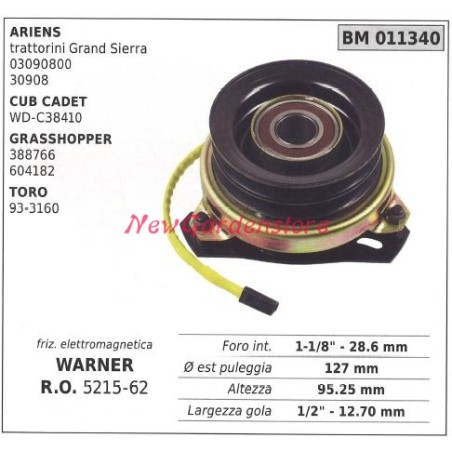 Frizione elettromagnetica warner rasaerba tosaerba ariens cub cadet 011340 | NewgardenParts.com