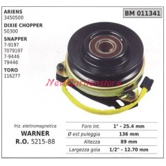 Electromagnetic clutch warner lawn mower ariens dixie chopper 011341