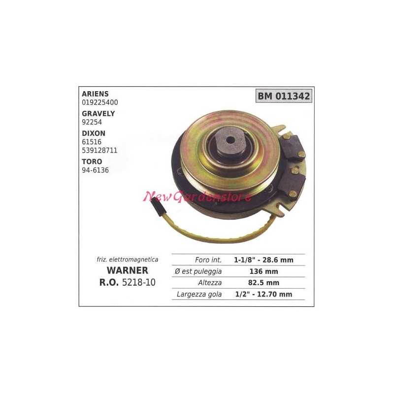 Electromagnetic clutch warner lawn mower ariens gravely dixon 539128711