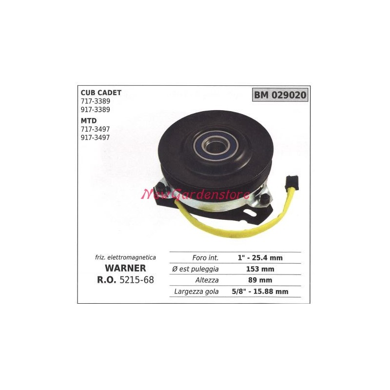 Frizione elettromagnetica warner rasaerba tosaerba cub cadet MTD 011350