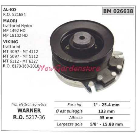 Electromagnetic clutch warner lawn mower maori mp1492hd 026638 | NewgardenParts.com