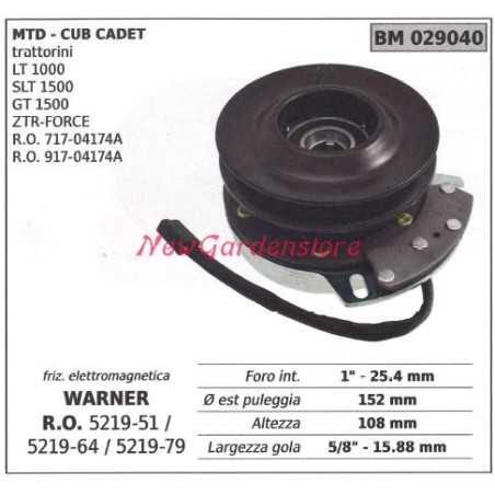 Electromagnetic clutch warner lawn mower mower cub cadet 029040 | NewgardenParts.com