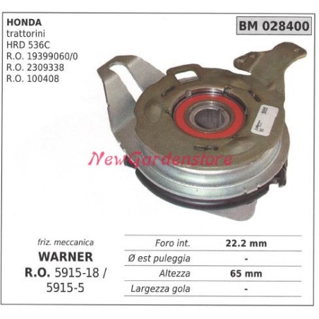 Frizione elettromagnetica warner rasaerba tosaerba tagliaerba honda 028400 | NewgardenParts.com